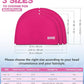 Aegend Fabric Swim Cap, Silicone Waterproof Layer - Breathable Cloth Swimming Cap, Keep Hair Dry with Hight Elasticity for Youth(8-16) Adult, 2 Sizes to Choose