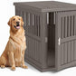 Dog House - Resin Outdoor Dog Kennel with Ventilated Design, Waterproof Dog Bed Shelter for Backyard, Garden & Patio