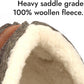 BLACK HOOF Steam Pressed Merino Wool Felt Contoured Pad with Heavy Saddle Grade 100% Woolen Fleece Bottom 1 Inch Thick
