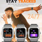 Military Smart Watches for Men (Answer/Make Calls),1.91'' Fitness Smart Watch for Android and iPhone,IP68 Waterproof Fitness Tracker with Step Counter/Sleep Monitor/110+ Sport Modes,Smartwatch for Men