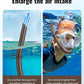 W WSTOO Adults Diving Snorkel Breathing Tube Silicone Flexible Foldable Snorkel Anti-Drop for Freediving Swim Training,Diving and Scuba Diving,Easy to Carry for Travel