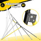 Adjustable Volleyball Rebounder Net Equipment 7x4 FT with Volleyball Practice for Adult Backyard Indoor Outdoor Training