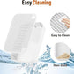 Cat Litter Box Ramp Mat with Filter Function, Cat Step Pedal Stool for Self-Cleaning Litter Box, Easy to Clean, Ideal for Kitten & Elderly Cats (White)