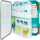 Be Smart Get Prepared First Aid Kit, Teal, 326 Piece, Exceeds OSHA and ANSI Guidelines 100 People - Office, Home, Car, School, Emergency, Survival, Camping, Hunting and Sports