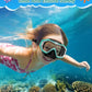 W WSTOO Kids Swim Goggles with Nose Cover,Snorkel Diving Swimming Mask for Youth 5-15,HD 3-Window Wide Vision Anti-Shattered Lens Anti-Fog&Leak
