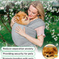 Dog Sling Swaddle Carrier for Small Dog, Cat Front Carriers for Small Pet up to 20lbs, Puppy Pouch with Adjustable Straps, Hands Free Pet Sling, Anti Anxiety Puppy Sling (Light Grey)