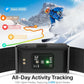 Health Fitness Tracker, Wearable Smart Bracelet for Men Women, Continuous Sleep/Heart Rate/Stress/Blood Pressure Monitor, IP68 Waterproof 120+Sports Modes, 2 Pack Bands, Free App for Android iPhone