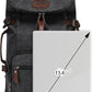 Kalesi Gym Duffle Bag Backpack 4-Way Vintage canvas with Shoes Compartment for travel Sport Hiking laptop (Vintage black)