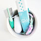 Pet Pill Box Organizer, 7-Day Medicine Container with Paw Print Design, White and Aqua. Pill Container for Vitamin Management, Daily Pill Holder for Dogs and Cats