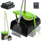 UPSKY Dog Pooper Scooper Swivel Bin & Rake Kit with 100 Waste Bags,33.4" Stainless Steel Long Handle Heavy Duty Pet Poop Shovel for Large Medium Small Dogs, Odor-Proof Lid for Yard/Lawn/Outdoor Use