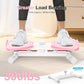Waist Twister Ab Machine, 300 lbs Capacity Exercise Twist Board with Resistance Bands, Core Trainer Belly Fat Burner, Noiseless Waist Sculptor with Foot Massage