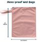 Tiny Twinkle Mess proof Waterproof Wet Dry Bag,2pk Reusable Wet Bags for Swimsuits&Baby Clothes,Leakproof Wet Bag,Waterproof Bag for Travel&Diaper bag,Wet Bags for Baby (Taupe, Dandelion)