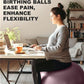 Trideer Yoga Ball – Anti-Burst Exercise Ball for Pregnancy, Office, Birthing, Stretching & Core Workout – Home Gym & Therapy