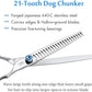 JASON 7 Inch 21-Teeth Chunkers Shears for Dogs, Ergonomic Cats Grooming Texturizing Blending Thinning Shears Pets Trimming Kit with Offset Handle, Sharp, Comfortable Shear