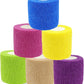 Pet Bandage 6 Rolls, Adhesive Bandage, Self Adhesive Bandage, First Aid Adhesive Gauze, for Horses, Dogs,Cats, Birds, Animals, (Solid Colors, 2 Inch (Pack of 6))