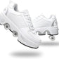Double-Row Deform Wheel Automatic Walking Shoes Invisible Deformation Roller Skate 2 in 1 Removable Pulley Skates Skating Parkour