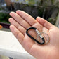 30PCS Aluminum Carabiner Clips, 2" D Shape Spring Snap Hooks Carabiner with 30PCS Keyring Keychain Hook
