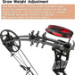 Youth Compound Bow Set 15-45 Lbs for Teens and Beginner, Package with Archery Hunting Equipment, Max Speed 260fps, Adjustable, Right Hand