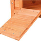 TRIXIE natura XS Small Animal House - Outdoor/Indoor Rabbit Hideout with Hinged Roof & Raised Floor - Solid Wood House with Entry Ramp, Weather-Resistant Home for Bunnies & Guinea Pigs - Brown