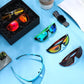 Frienda 6 Pack Polarized Sport Sunglasses for Men Multipack Fit over Glasses Pack Lot Set Men's Sport Fishing Eyeglasses