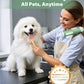 Hands-Free Dog Hair Dryer – Low Noise Pet Grooming Blower for Small & Medium Dogs Cats, Fast Drying, Adjustable Heat & Speed, Portable (Green)