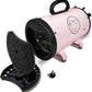Flying Pig High Velocity Dog Pet Grooming Dryer w/Heater (Pastel Pink w/Grey Logo)