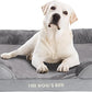 The Dog’s Bed, Orthopedic Standard Foam Waterproof Dog Bed with Standard Support, XL Silver Grey Plush, Waterproof, Supportive Dog Bed with Replaceable Covers, Veterinary Approved