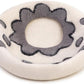 Woolygon Premium Felt Cat Cave Bed – Wool Kitty Beds Handcrafted Kitten Caves Bed for Indoor Cats - Made from 100% Eco-Friendly Merino Wool, Foldable Cat Hidewawy Covered Cat House Pod (Flower Collar)