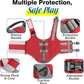 Pawaboo Dog Life Jacket, Reflective Dog Safety Vest Adjustable Pet Life Preserver with Strong Buoyancy & Sturdy Rescue Handle, Ripstop Dog Lifesaver Vests for Swimming, Boating, L, Red