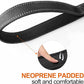 TwoEar 6FT 1IN Strong Black Dog Leash with 2 Padded Handles, Traffic Handle Extra Control, Comfortable Soft Dual Handle, Auto Lock Hook, Reflective Walking Lead for Small Medium and Large Dogs