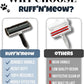 Ruff’N’Meow Pet Hair Remover Tool – Reusable Lint Roller for Dog & Cat Hair – Multi-Surface Fur Remover for Couch, Furniture, Carpet, Bedding & Car – Portable Pet Owner Essential – Built-in Fur Bin