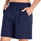Men's Gym Shorts Sports Quick Dry Workout Running or Casual Training Short with Zipper Pockets