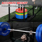 Colored Olympic Weight Plates, 2-inch Rubber Bumper Plate Set for Home Gym Barbell Weight Lifting and Strength Training
