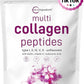 Micro Ingredients Multi Collagen Peptides Powder, 2lb | Type I, II, III, V, X + Biotin, Vitamin C & Hyaluronic Acid | Unflavored | Supports Hair, Skin & Joint Health | Keto, Non-GMO