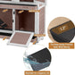 Rabbit Hutch Indoor Bunny Cage Outdoor with Casters, Guinea Pig Cage for Small Animals, Bunny Hutch with Two Plastic Trays 47inch