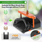 UPSKY Dog Pooper Scooper Swivel Bin & Rake Kit with 100 Waste Bags,33.4" Stainless Steel Long Handle Heavy Duty Pet Poop Shovel for Large Medium Small Dogs, Odor-Proof Lid for Yard/Lawn/Outdoor Use