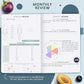 Clever Fox Wellness Planner - Weekly & Daily Health and Wellness Log, Food Journal & Meal Planner Diary for Calorie Counting, Notebook for Medical Condition Tracking, A5-Sized - Aquamarine