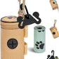 Dog Waste Bag Dispenser Dog Poop Bag Dispenser for Leash Accessory dog Poop Bag Holders Fits Dog Leash Include Hand Free Holder, Khaki, No-KaqiXYB