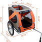 H&B Luxuries Pet Bike Trailer Load 68 Pounds, Suitable for Big and Small Dogs, Folding Storage, Detachable, Easy to Install, Breathable Protective Net Pet Cart