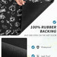 AMOAMI Coffee Mat Hide Stain Rubber Backed Absorbent Dish Drying Mat for Kitchen Counter - Fits Under Coffee Maker & Espresso Machine (16X24, Ink)