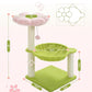 Flower Cat Tree, 28" Cat Tower with Cozy Flower Perch, Large Hammock for Indoor Small Cats, Cute Cat Tree with Sisal Scratching Post and Fur Toy Ball for Kittens, Pink