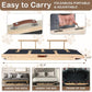 Dog Ramp for Bed Couch Extra Wide Folding Pet Ramps for Large Dogs to Get on Bed, Portable Doggie Steps 6 Adjustable Height 27.3”, 47.3" Long