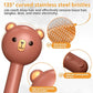 Cat Steam Brush with 2 Spray Levels & Release Button, 4-in-1 IPX7 Waterproof Water Brush for Shedding Grooming, Pet Hair Removal Comb for Long Short Haired Cats Dogs, Self Cleaning Slicker