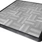 Big Floors SnapFloors 3X3RESGRAYOAKFLOOR Interlocking Lightweight Plastic Modular Dance Floor Kit (3' x 3'), Gray Oak, 21 Piece