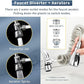 CECEFIN Kitchen Sink Sprayer Hose Attachment for Faucet, Kitchen Faucet Head Replacement w/ 79" Recoil Hose and Holder, Pressurized Water Saving Aerator & Diverter Valve, Faucet Sprayer Attachment Set