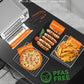 Nuwave Bravo XL Pro Air Fryer Toaster Oven with Grill Combo, 2025 New Ultra-Fast Convection System, 35% Crispier, 2X More Even, 142 Presets, 50-500F, Smarter Probe, PFAS Free, 30QT, Stainless Steel
