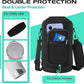 2/3 Gallon Water-Bottle with Straw & Spout Lids - 87oz Insulated Water Bottle Cold-48h Hot-24h, Men Women Stainless Steel Water Jug Travel Mug w/Strap Carrier Bag, Paracord Handle, Protective Boot