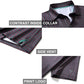 Men's Golf Polo Shirts Short Sleeve Striped Performance Moisture Wicking Dry Fit Golf Shirts for Men