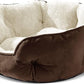 Asvin Small Dog Bed for Small Dogs, Cat Beds for Indoor Cats, Pet Bed for Puppy and Kitty, Extra Soft & Machine Washable with Anti-Slip & Water-Resistant Oxford Bottom, Brown, 20 inches