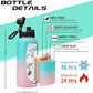 32oz Stainless Steel Water Bottle -w/Paracord Handle, Straw & Spout Lids, Bottle Sleeve, Reusable Metal Thermo Keep Cold-48h & Hot-24h, Wide Mouth Double-Wall Vacuum Flasks for Sports Fitness
